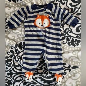 Carter’s 3mos Blue & Grey Fox Sleeper